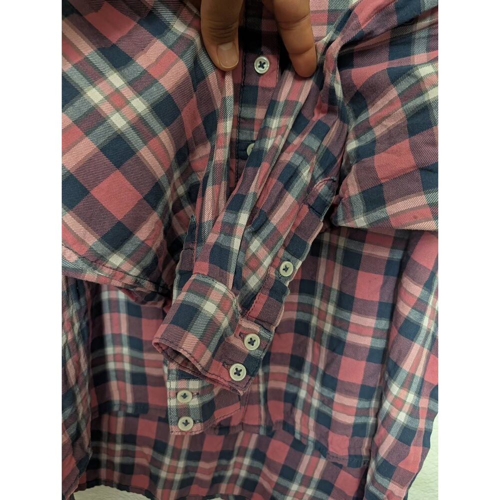 THE GREAT. High low long sleeve button down front shirt size 2 - Picture 5 of 7